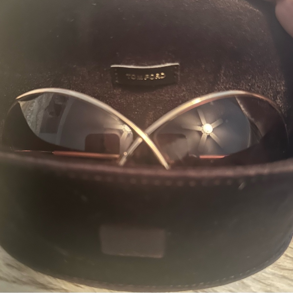 SOLD - Tom Ford Miranda -Sunglasses Gold With Brown Gradient Lens